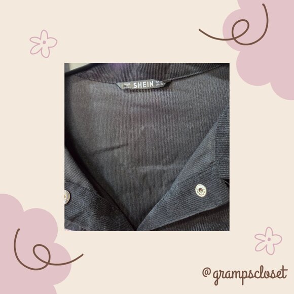 Shein Color Block Button Up - Picture 3 of 3